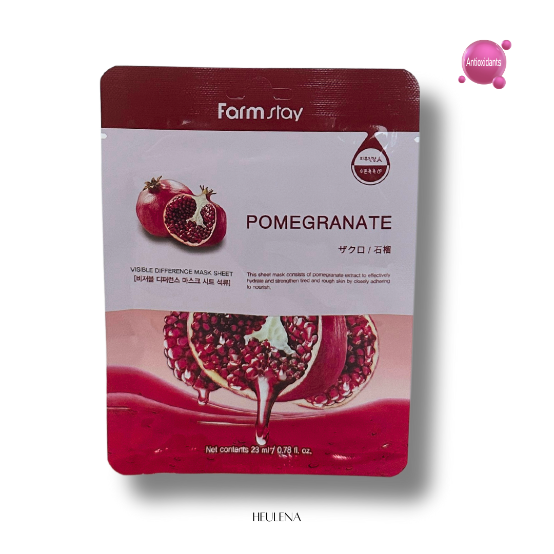 Farm Stay Pomegranate Visible Difference Mask Sheet